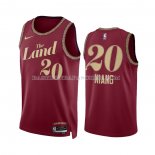 Maillot Cleveland Cavaliers Georges Niang NO 20 Ville 2023-24 Rouge