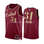 Maillot Cleveland Cavaliers Jarrett Allen NO 31 Ville 2023-24 Rouge