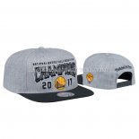 Casquette Golden State Warriors 2017 NBA Finals Champions Snapback Gris