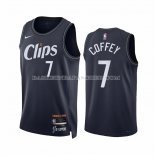 Maillot Los Angeles Clippers Amir Coffey NO 7 Ville 2023-24 Bleu