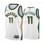 Maillot Boston Celtics Payton Pritchard NO 11 Ville 2023-24 Blanc