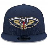 Casquette New Orleans Pelicans 2023 NBA Draft 9FIFTY Snapback Bleu