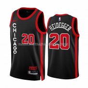 Maillot Chicago Bulls Max Heidegger NO 20 Ville 2023-24 Noir