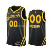 Maillot Golden State Warriors Personnalise Ville 2023-24 Noir