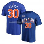 Maillot Manche Courte New York Knicks Julius Randle Ville 2023-24 Bleu