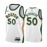 Maillot Boston Celtics Sviatoslav Mykhailiuk NO 50 Ville 2023-24 Blanc