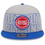 Casquette Detroit Pistons 2023 NBA Draft 9FIFTY Gris