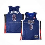 Maillot USA 2024 Kawhi Leonard Bleu