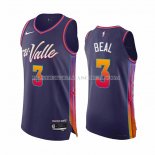Maillot Phoenix Suns Bradley Beal NO 3 Ville Authentique 2023-24 Volet