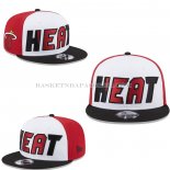 Casquette Miami Heat 9FIFTY Snapback Blanc Noir Rouge