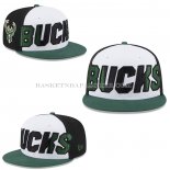 Casquette Milwaukee Bucks 9FIFTY Snapback Blanc Noir Vert