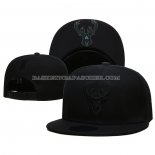 Casquette Milwaukee Bucks Black On Black 9FIFTY Snapback Noir