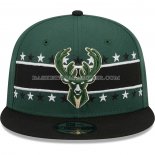 Casquette Milwaukee Bucks Stars 9FIFTY Snapback Vert