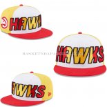 Casquette Atlanta Hawks 9FIFTY Blanc Jaune Rouge