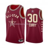 Maillot All Star 2024 Golden State Warriors Stephen Curry NO 30 Rouge