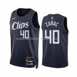 Maillot Los Angeles Clippers Ivica Zubac NO 40 Ville 2023-24 Bleu