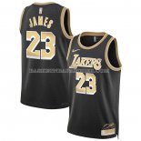 Maillot Los Angeles Lakers LeBron James Select Series Or Noir