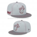 Casquette Miami Heat New Era Gris