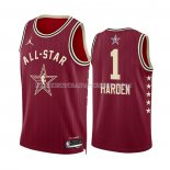 Maillot All Star 2024 Los Angeles Clippers James Harden NO 1 Rouge