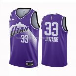 Maillot Utah Jazz Johnny Juzang NO 33 Ville 2023-24 Volet