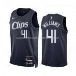 Maillot Los Angeles Clippers Bryson Williams NO 41 Ville 2023-24 Bleu