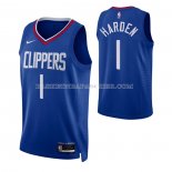 Maillot Los Angeles Clippers James Harden NO 1 Icon Bleu