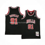 Maillot Enfant Chicago Bulls Dennis Rodman NO 91 Mitchell & Ness 1997-98 Noir