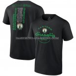 Maillot Manche Courte Boston Celtics 2024 Eastern Conference Champions Jump Ball Roster Noir