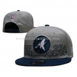 Casquette Minnesota Timberwolves 2023 NBA Draft 9FIFTY Snapback Gris Bleu