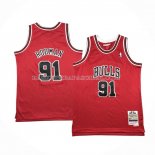 Maillot Enfant Chicago Bulls Dennis Rodman NO 91 Mitchell & Ness 1997-98 Rouge