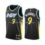 Maillot Indiana Pacers T.j. Mcconnell NO 9 Ville 2023-24 Noir