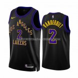 Maillot Los Angeles Lakers Jarred Vanderbilt NO 2 Ville 2023-24 Noir