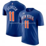 Maillot Manche Courte New York Knicks Jalen Brunson Ville 2023-24 Bleu