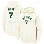 Veste a Capuche Boston Celtics Jaylen Brown Ville 2023-24 Creme