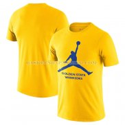 Maillot Manche Courte Golden State Warriors Essential Jumpman Jaune