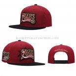 Casquette Philadelphia 76ers 40th Anniversary Mitchell & Ness Rouge