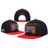 Casquette Philadelphia 76ers Mitchell & Ness Noir Rouge